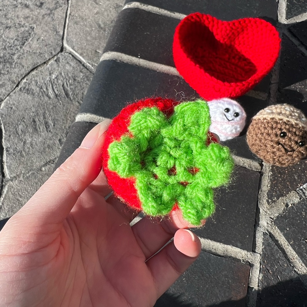 Hand Crocheted Valentines Heart Box of Chocolates - Picture 9 of 17